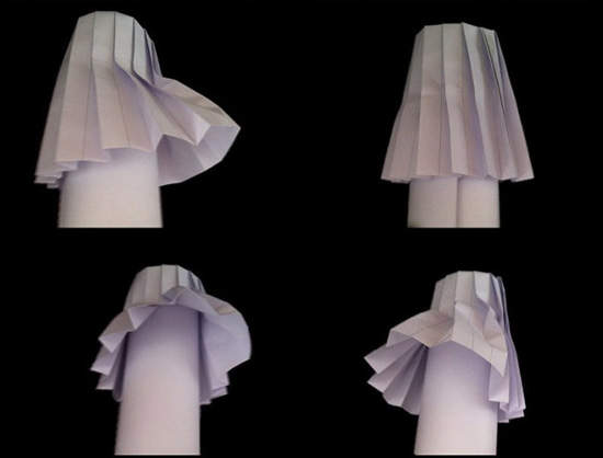 《百褶裙摺紙》用紙也可以摺出可愛的水手服