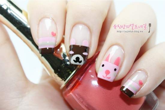 指彩系列《粉紅熊兔》敲可愛的~ 指彩系列《粉紅熊兔》敲可愛的~