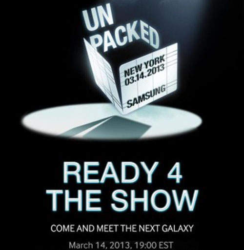 好消息!三星Galaxy S4新機皇 發佈日期正式確定 好消息!三星Galaxy S4新機皇 發佈日期正式確定