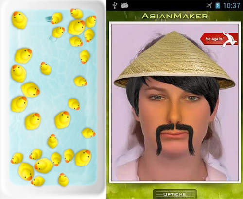 浴缸鴨+把我變成亞洲人 兩款超輕鬆APP陪你打發無聊時間 浴缸鴨+把我變成亞洲人 兩款超輕鬆APP陪你打發無聊時間
