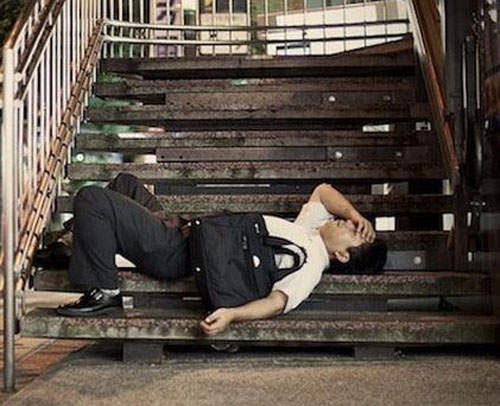 日本人《奇蹟睡姿》趴兔?既然累了就倒地睡吧(誤) 日本人《奇蹟睡姿》趴兔?既然累了就倒地睡吧(誤)