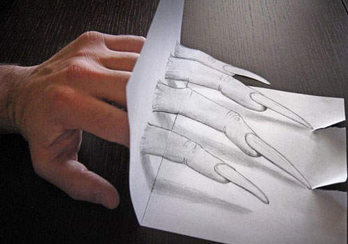 《3D鉛筆插畫》啊~~~~有人對我伸出狼爪⊙▽⊙  《3D鉛筆插畫》啊~~~~有人對我伸出狼爪⊙▽⊙