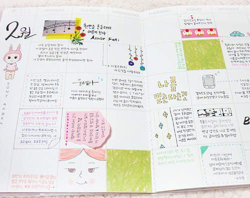 可愛風手繪行事曆　偷學一下別人怎麼做吧～