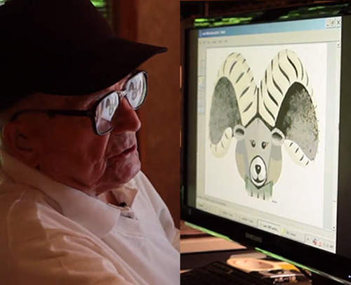 97歲的點描畫者 利用的是小畫家畫出許多美麗的作品 97歲的點描畫者 利用的是小畫家畫出許多美麗的作品