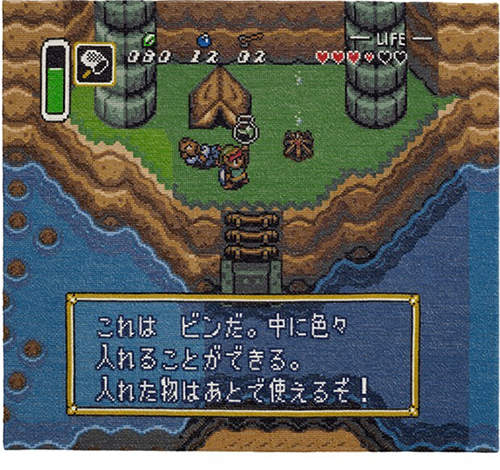 超精細《遊戲畫面十字繡》都是一針一線繡出來的 超精細《遊戲畫面十字繡》都是一針一線繡出來的