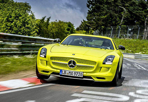 電動超跑《賓士SLS AMG Electric Drive》紐柏林賽道創紀錄囉～