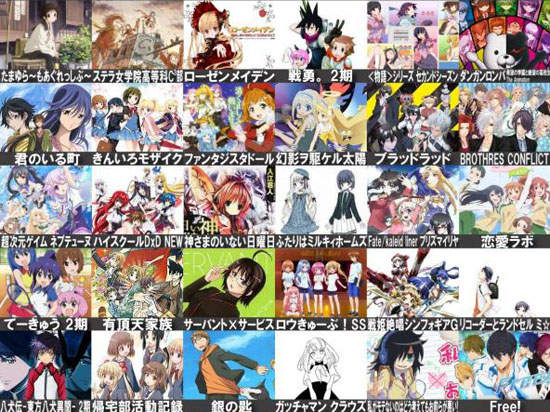 2013 夏番動畫期待度排行榜TOP 10 2013 夏番動畫期待度排行榜TOP 10