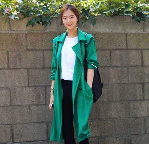 韓國街拍《長版風衣》小短腿可以駕馭嗎T^T 韓國街拍《長版風衣》小短腿可以駕馭嗎T^T