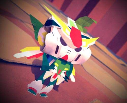 《Tearaway》紙做的鋼彈也參戰 只要有心~人人都做得出來 《Tearaway》紙做的鋼彈也參戰 只要有心~人人都做得出來