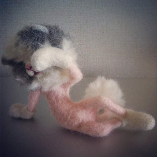 被剃毛的《羊毛氈動物》討厭~不要看人家>/////< 被剃毛的《羊毛氈動物》討厭~不要看人家>/////<