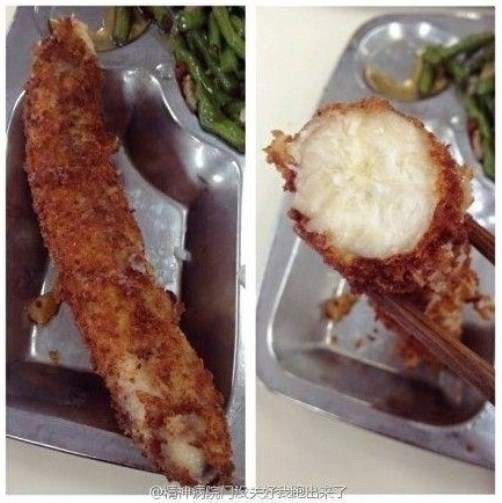 學校餐廳裡的奇葩菜  被大陸網友取名為...？