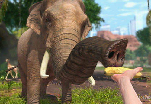 Kinect《動物園大亨》可以親手餵少爺吃蕉喔(?) Kinect《動物園大亨》可以親手餵少爺吃蕉喔(?)