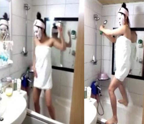 《糯米糕舞》正夯 在浴室跳真的要小心滑倒......(扭) 《糯米糕舞》正夯 在浴室跳真的要小心滑倒......(扭)