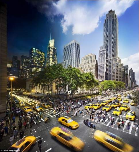 攝影《從白天到黑夜》用一張照片秀出城市的日與夜～