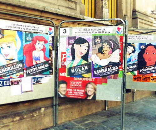 《迪士尼公主選舉海報》你會將手上那一票投給誰呢？