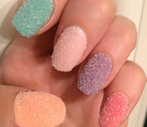 糖果感滿滿的《鹽指彩》撒上鹽巴就能簡單完成♪ 糖果感滿滿的《鹽指彩》撒上鹽巴就能簡單完成♪