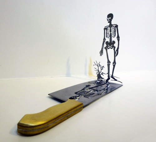 菜刀藝術　金屬雕塑好看又可以拿來切菜喔（誤）