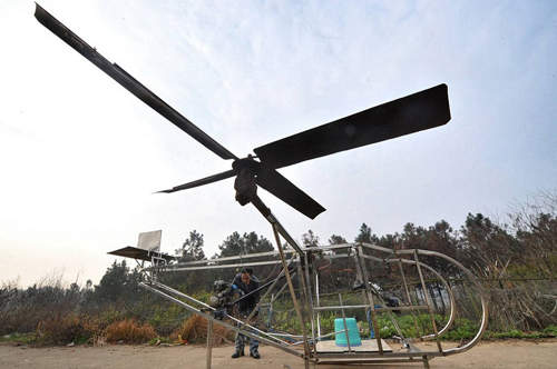 農民《自製直升機》雖然有夢很美但這樣真的行？