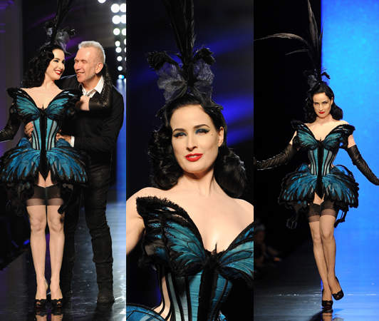 《最美脫衣舞孃》Dita Von Teese伸展絕美蝴蝶翅膀