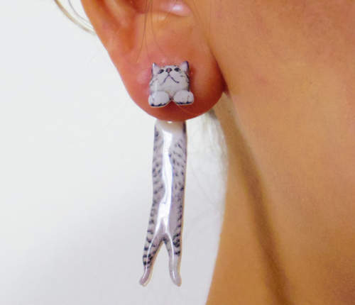 貓奴必見《貓咪耳環》用家裡貓老大照片訂做獨一無二的飾品