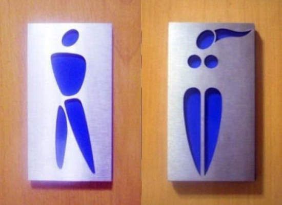 《男女廁的標誌》有些還真是直白啊ww