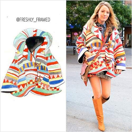 《潮流單品的隱藏手繪稿》流行就在小圖中萌芽(థฺˇ౪ˇథ)