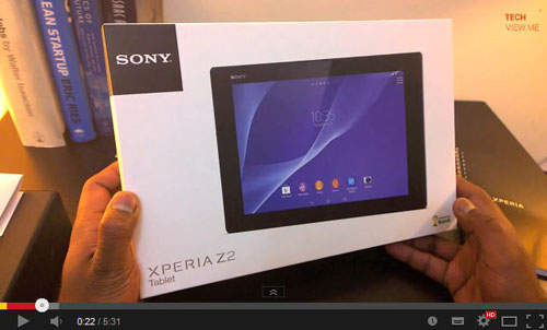 Sony Xperia Z2 Tablet平板  國外首發開箱影片搶先看 Sony Xperia Z2 Tablet平板  國外首發開箱影片搶先看