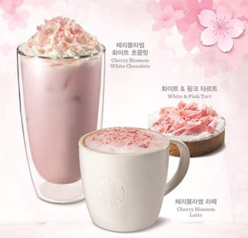 季節限定《櫻花拿鐵》台灣也來一杯吧( ′▽`)