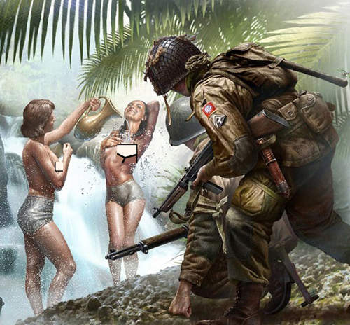 看妹洗澡的阿兵哥 這一瞬間大家都傻了世界也和平惹 看妹洗澡的阿兵哥 這一瞬間大家都傻了世界也和平惹