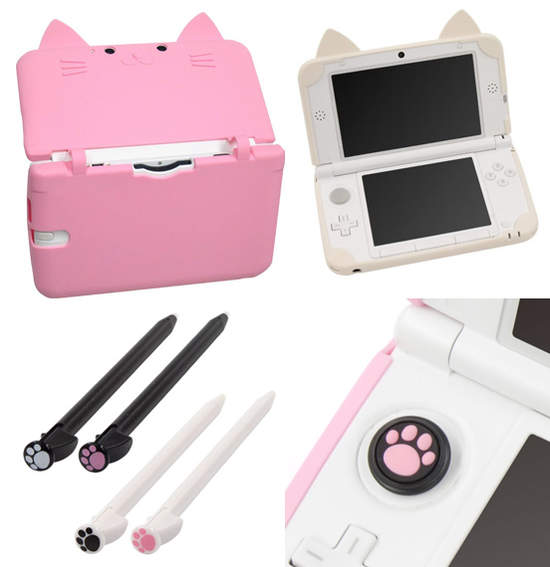 敲可愛《3DS貓咪系列周邊》貓奴快把你的3DS裝飾成一隻貓 敲可愛《3DS貓咪系列周邊》貓奴快把你的3DS裝飾成一隻貓