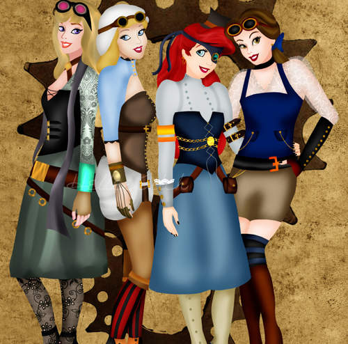 《蒸氣龐克迪士尼公主》帶你進入迷人的機械金屬時空♥