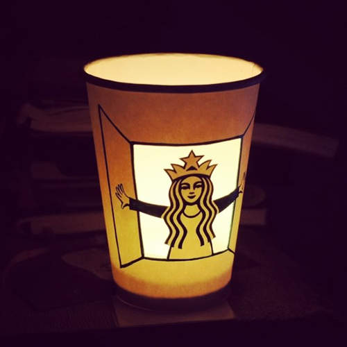 閃閃發亮《紙雕星巴克杯》就算不能拿來喝也想要擁有～