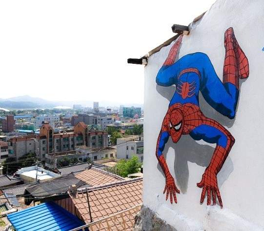 《韓國壁畫村》蜘蛛人怎麼出現在安東啦？！