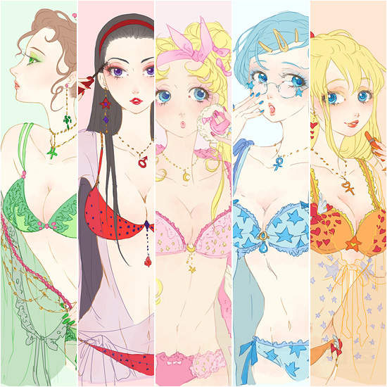 《美少女戰士》如果拍起內衣化妝品廣告... 《美少女戰士》如果拍起內衣化妝品廣告...