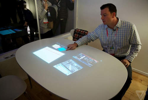 Sony展示《 Life Space UX投影觸控桌》 酷炫互動新未來