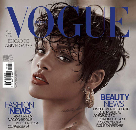 完全不輸麻豆《性感蕾哈娜》濕身秀登巴西Vogue 完全不輸麻豆《性感蕾哈娜》濕身秀登巴西Vogue