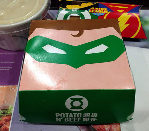 香港麥當勞超級隊長漢堡　吃一個套餐等於在嗑六碗飯