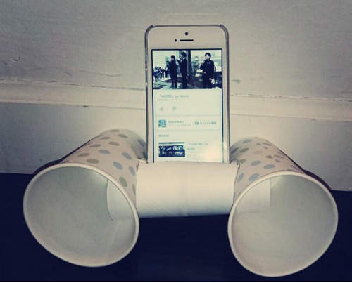 Twitter流行《DIY手機紙杯音響》感覺好玩又實用 Twitter流行《DIY手機紙杯音響》感覺好玩又實用