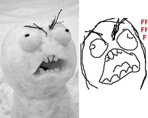 《搞怪雪人》一直在雪中你不會冷喔（抖）