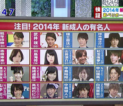 成人日慣例發表今年《最受期待的新成人》又會是哪些藝人呢 成人日慣例發表今年《最受期待的新成人》又會是哪些藝人呢