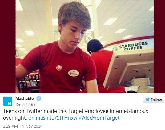 爆紅《Target小帥哥Alex》真˙店員還是行銷陰謀? 爆紅《Target小帥哥Alex》真˙店員還是行銷陰謀?
