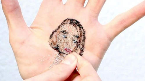 獵奇《掌心刺繡》我愛的人都掌握在我的手中⊙＿⊙