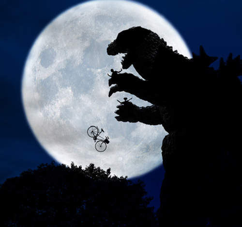 無差別搶戲哥吉拉 國外粉絲惡搞亂入電影海報 無差別搶戲哥吉拉 國外粉絲惡搞亂入電影海報