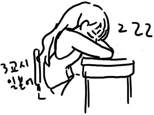 網漫《女高中生的一天》其實就是上課一條蟲下課一條龍啊XD