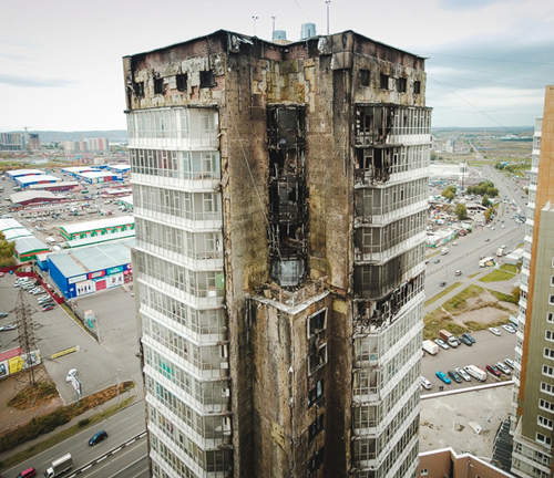 火紋身的高樓 國外攝影師拍下這壯觀的畫面 火紋身的高樓 國外攝影師拍下這壯觀的畫面