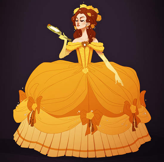 《符合史實的迪士尼公主》原來當時流行這樣穿