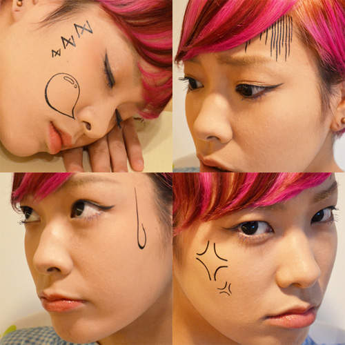 《漫畫表情貼》改變表情時記得要先摳掉就是了ww