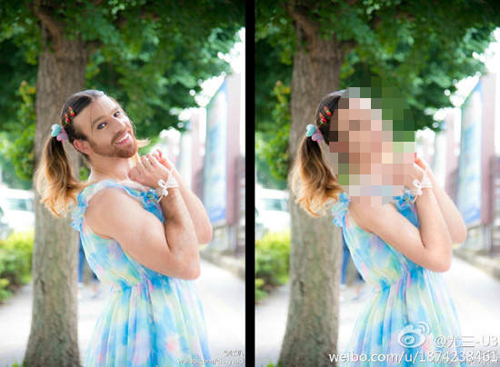 《幫鬍鬚女PS》P掉毛毛後居然是個大美女啊Σ(*ﾟдﾟﾉ)ﾉ