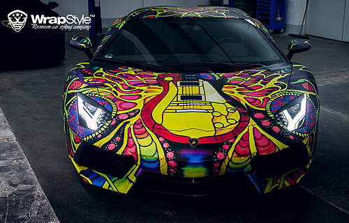 WrapStyle改造《Lamborghini Aventador》新大牛走迷幻風 WrapStyle改造《Lamborghini Aventador》新大牛走迷幻風