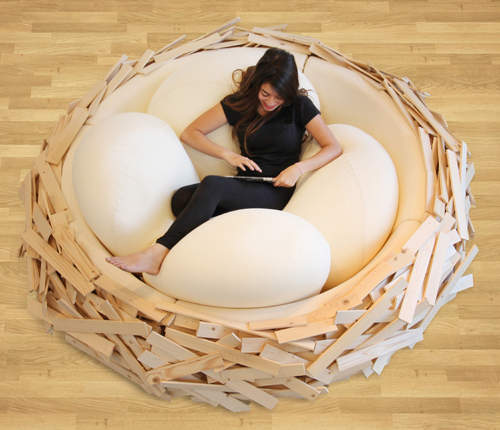 寵壞人類的沙發再進化《鳥巢沙發》根本就沒有出來的打算啊ww